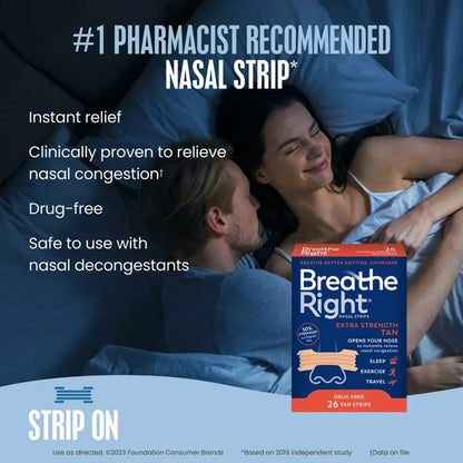 BREATHE RIGHT, NASAL STRIP XSTAN