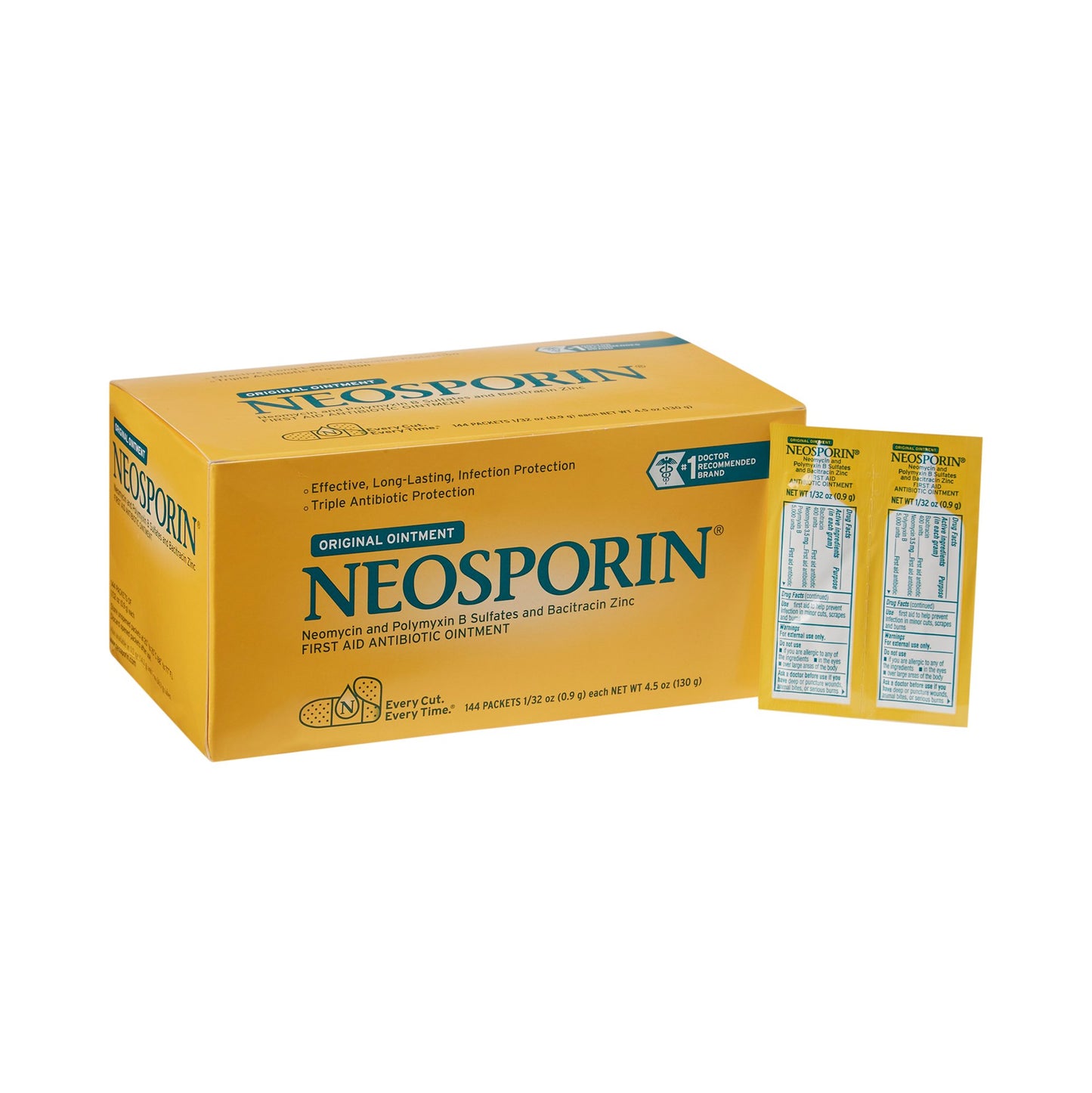 NEOSPORIN, OINT FOIL PK 0.9GRAM
