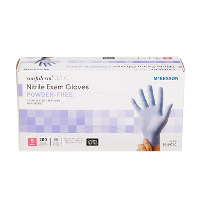 GLOVE, EXAM NTRL SM N/S CHEMO3.5C