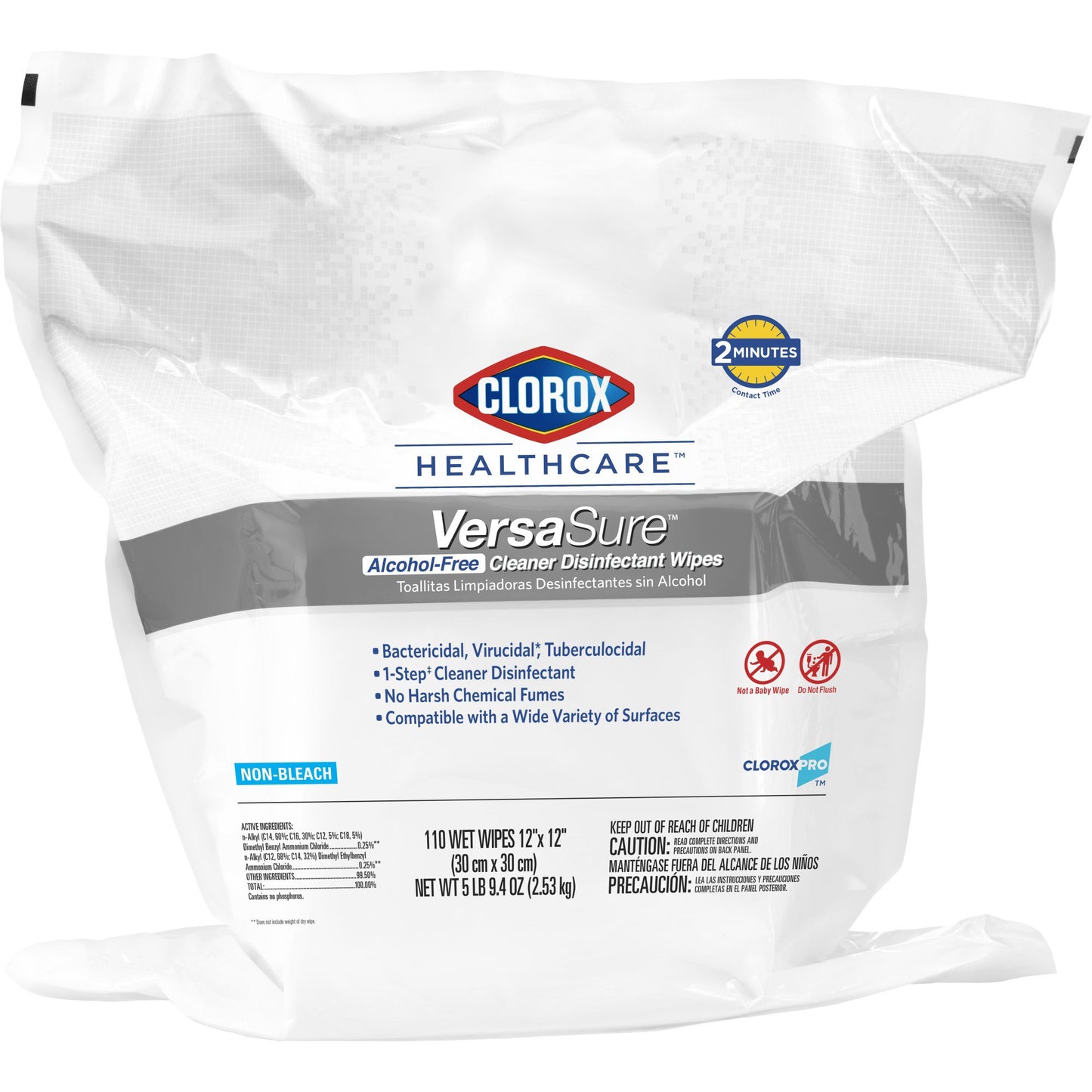 WIPE, DISINFECTANT VERSASURE ALCHL FREE REFILL
