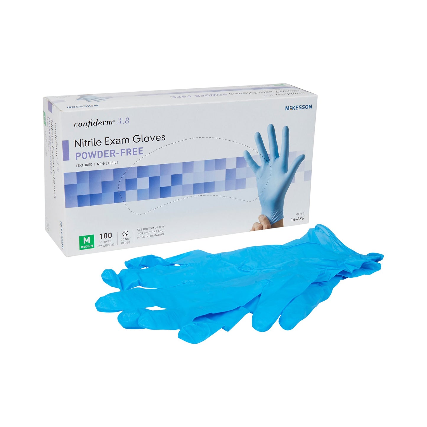GLOVE, EXAM NTRL MED N/S 3.8