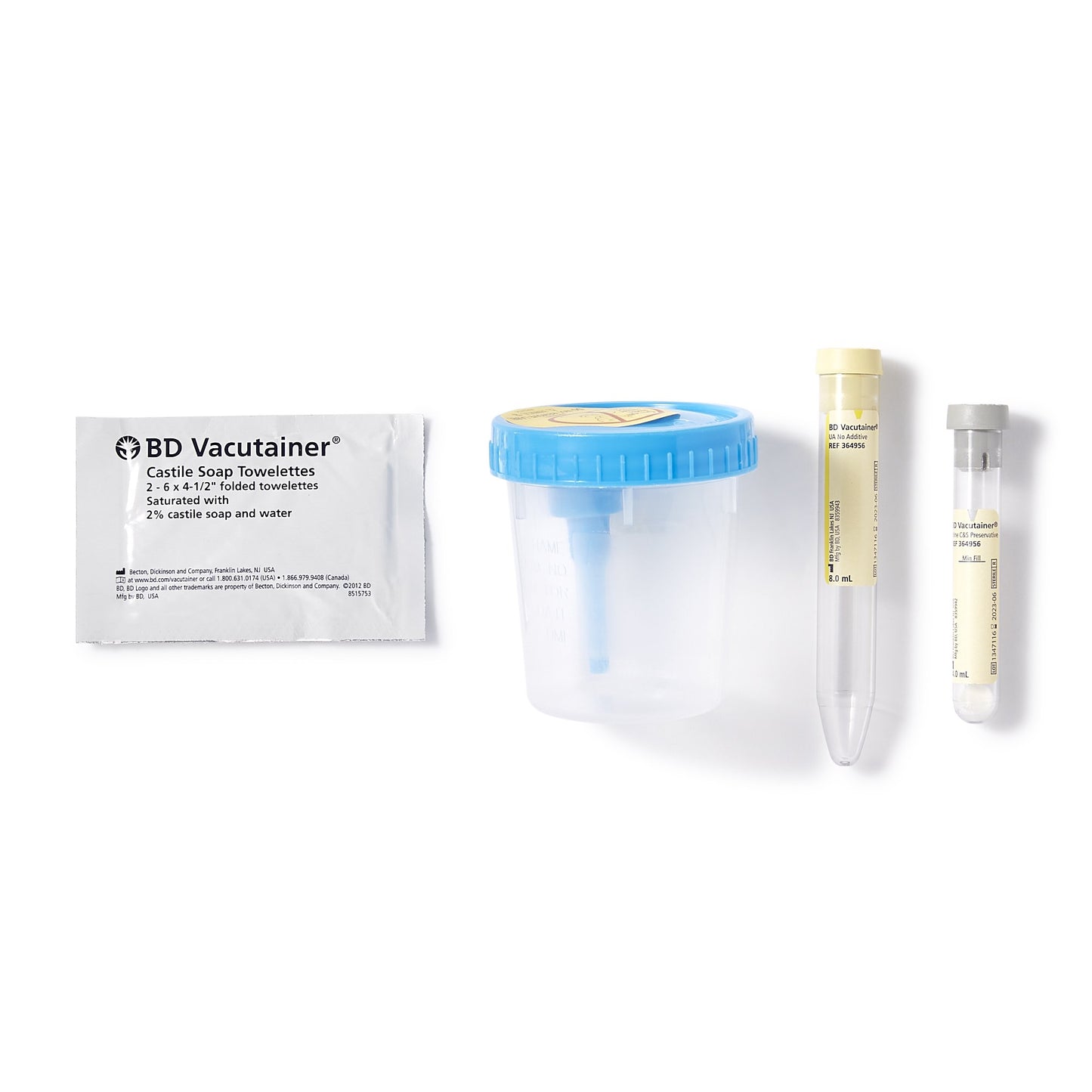 COLLECTION KIT, URINE COMPLETE8ML 13"X75"