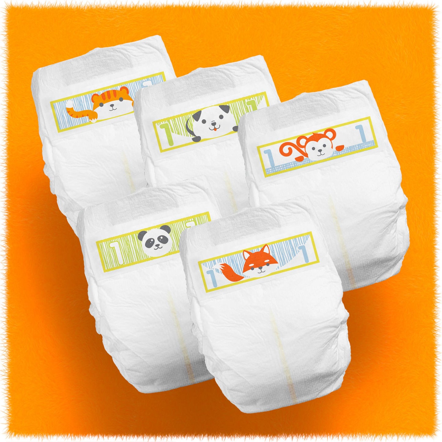 DIAPER, BABY CUTIES SIZE1