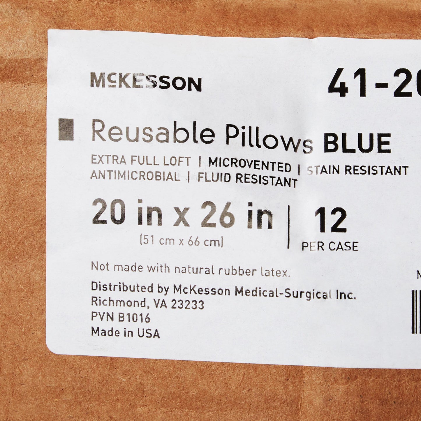 PILLOW, RUSBL MCRVNT XFULL BLU20X26"