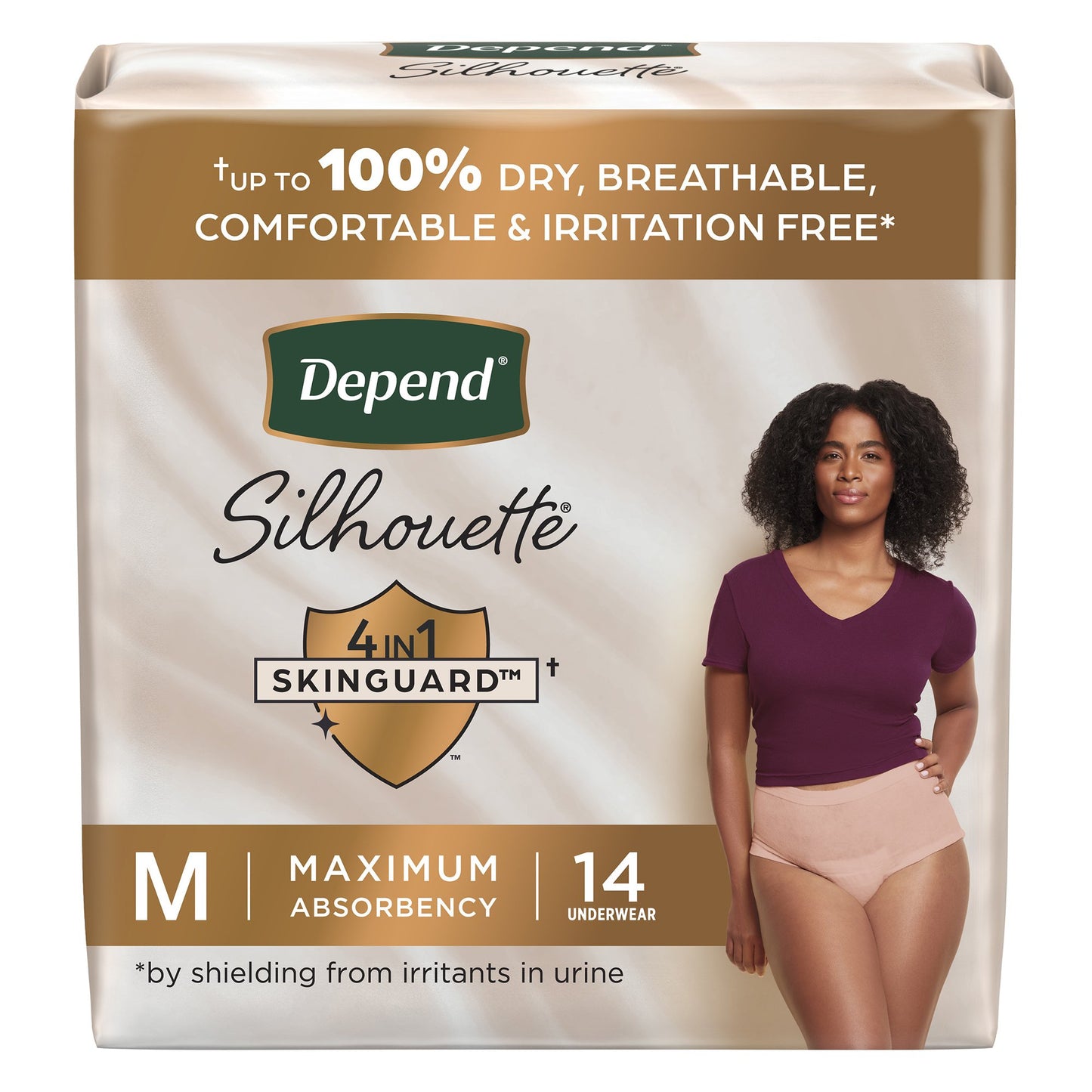 UNDERWEAR, DEPEND SILHOUETTE MAX ABSRB MED