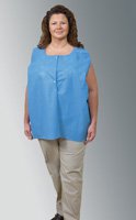 VEST, AMPLE WEAR W/SNAPS BLU/WHT 36X30