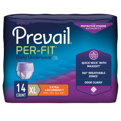 UNDERWEAR, PREVAIL PER-FIT WOMEN 58"-68" XLG