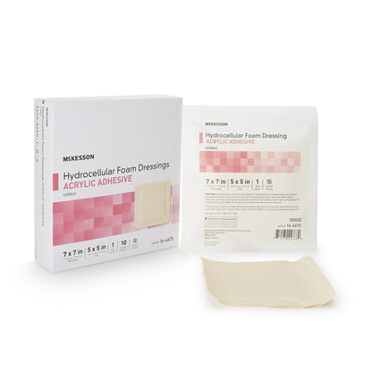 DRESSING, HYDROCELLULAR ADH STR FOAM 7"X7"