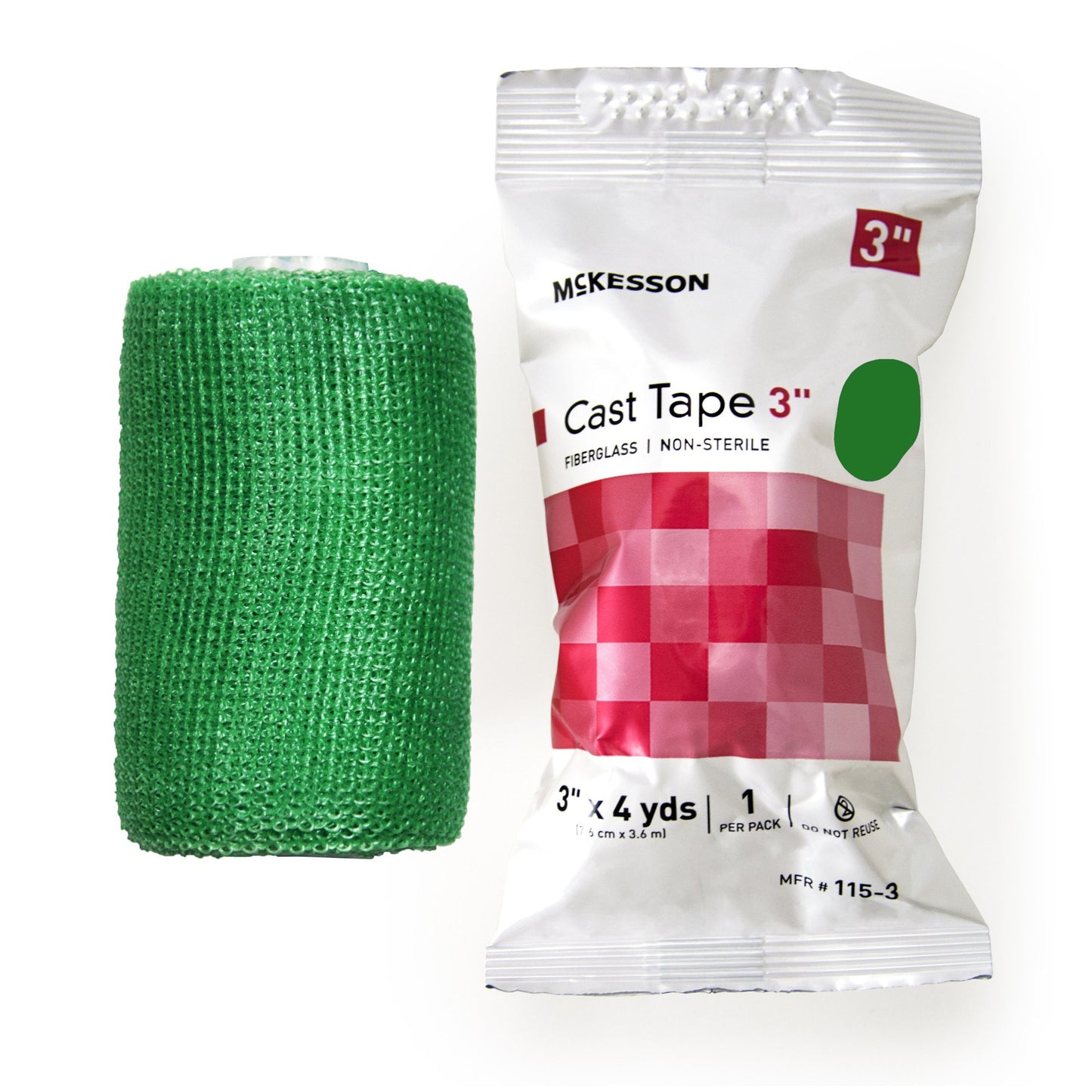 TAPE, CAST GRN LF 3"X4YDS