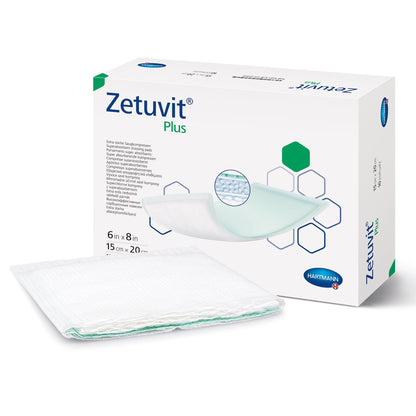 DRESSING, WOUND ZETUVIT PLUS W/SAP 6"X8"