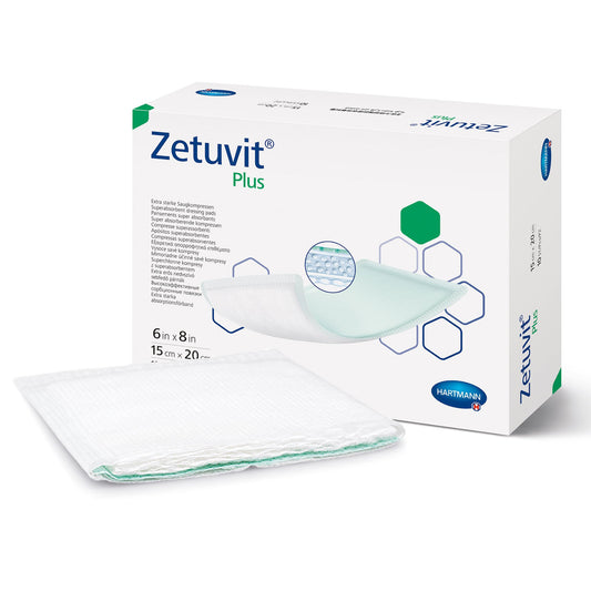 DRESSING, WOUND ZETUVIT PLUS W/SAP 6"X8"