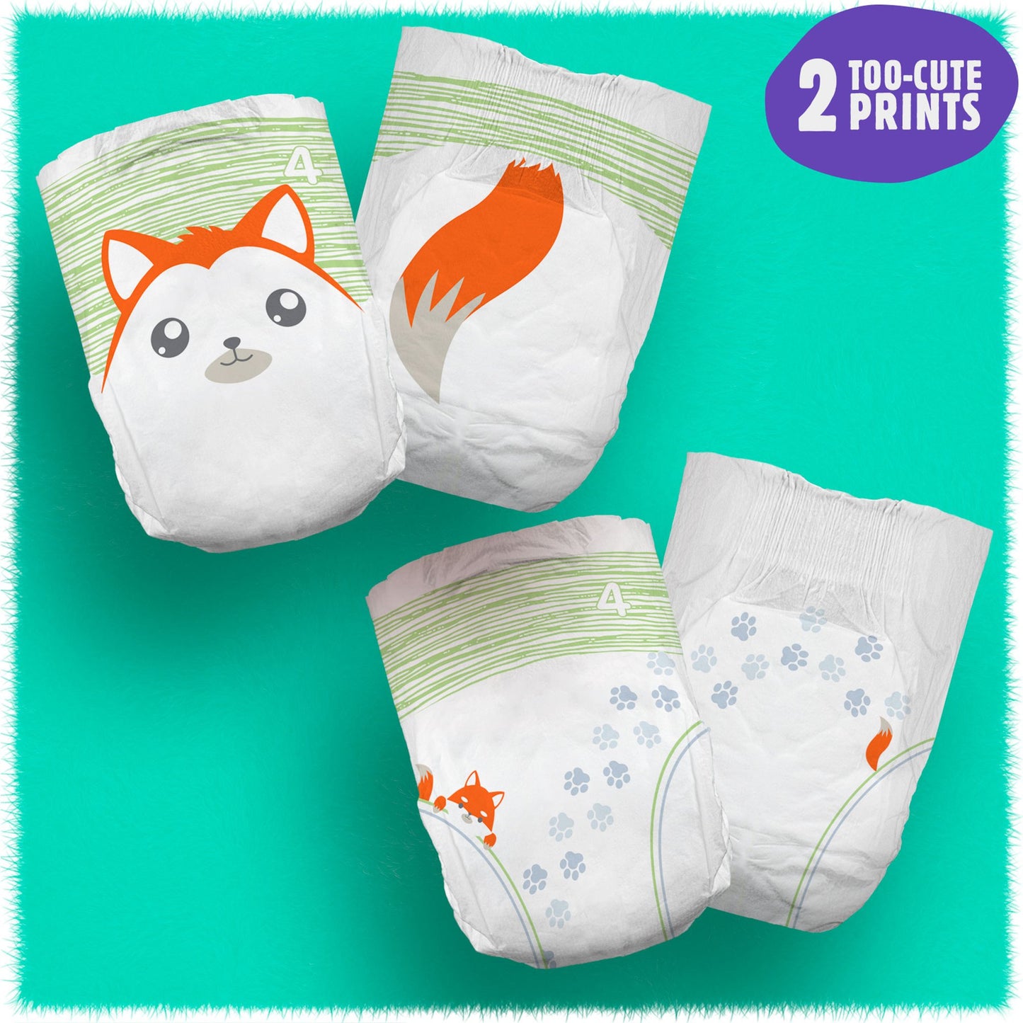 DIAPER, BABY CUTIES SIZE4