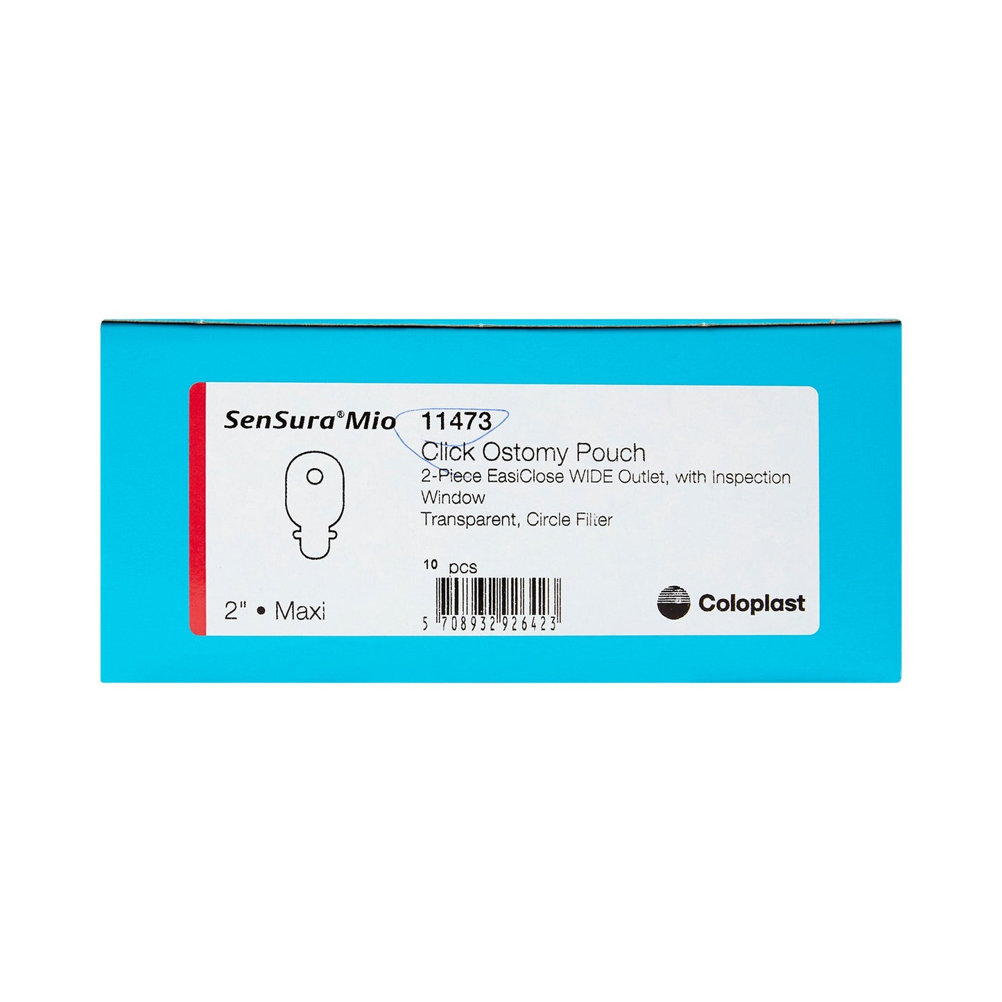 POUCH, OST DRN MIO 2PC CLICK WD OUTLT MAX TRANS 50MM