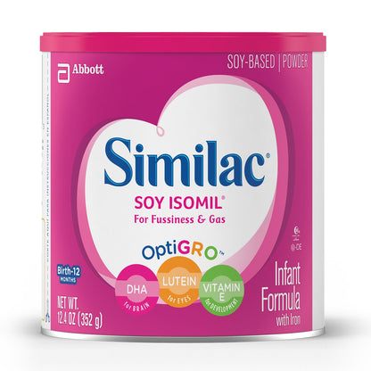 SIMILAC SOY ISOMIL, PDR W/IRON12.4OZ