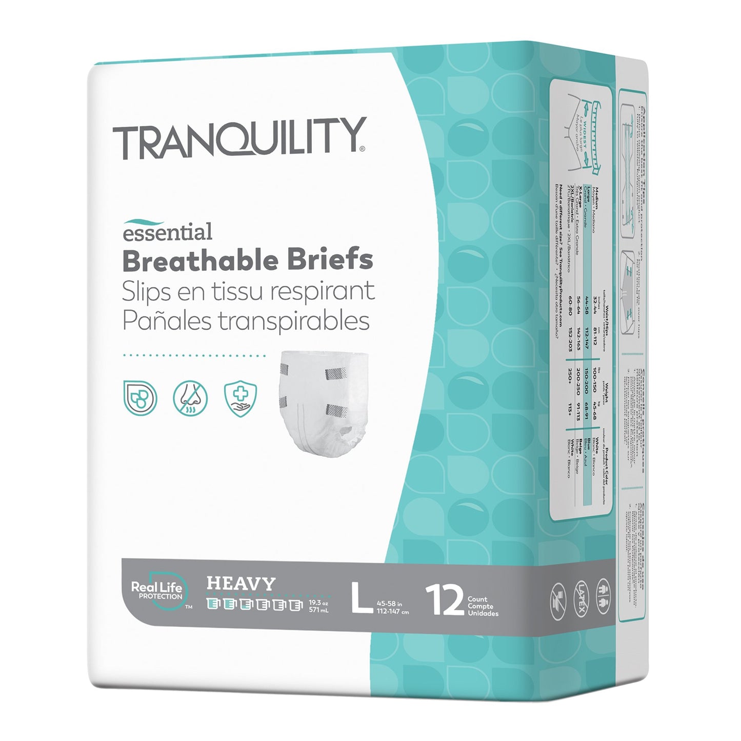 BRIEF, INCONT TRANQUILITY HVYABSRB LG