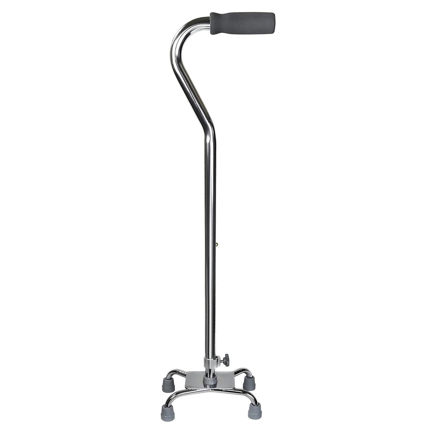 CANE, QUAD/SM BASE ALUM CHROME