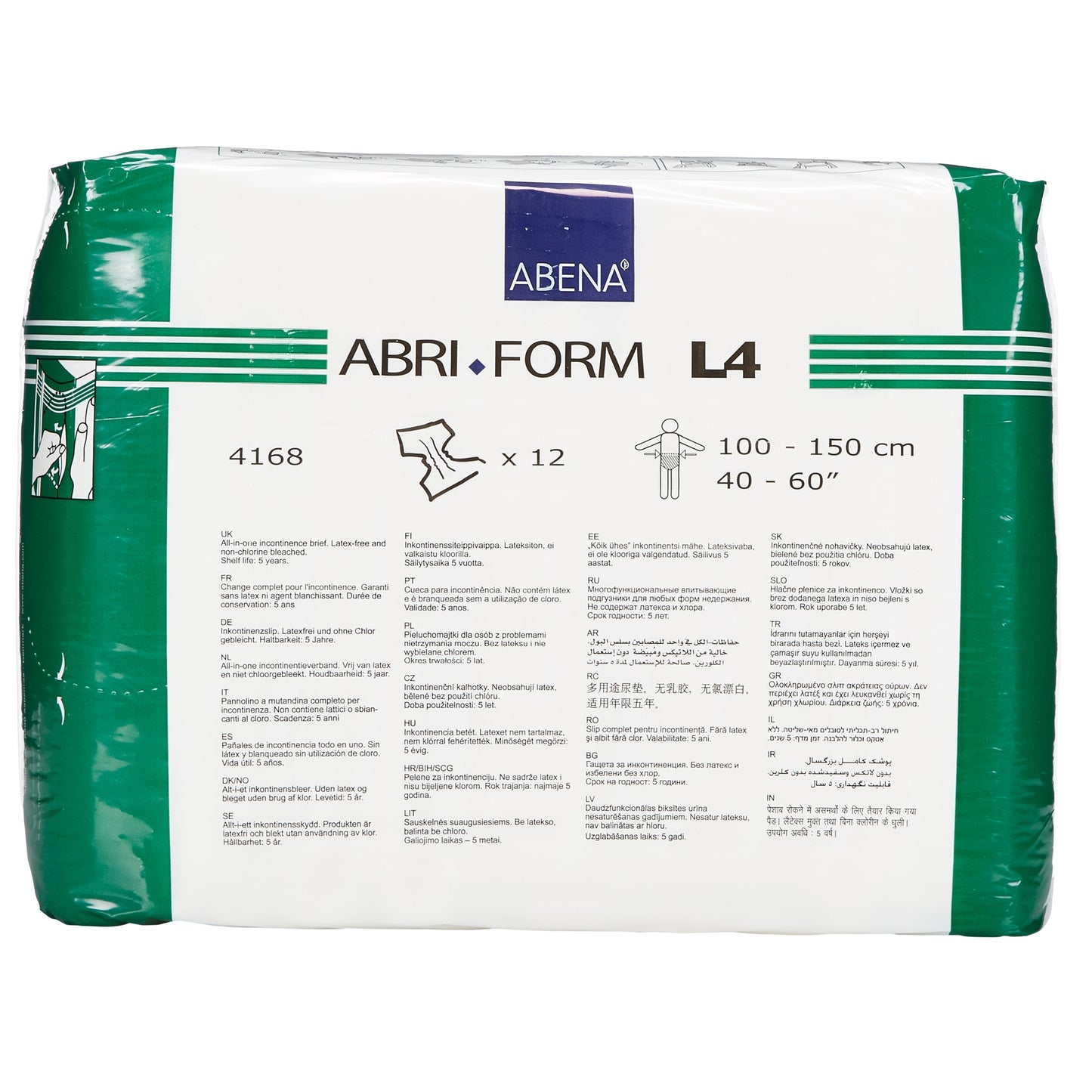 BRIEF, INCONT ABRI-FORM COMFORT L4 LG 4000ML