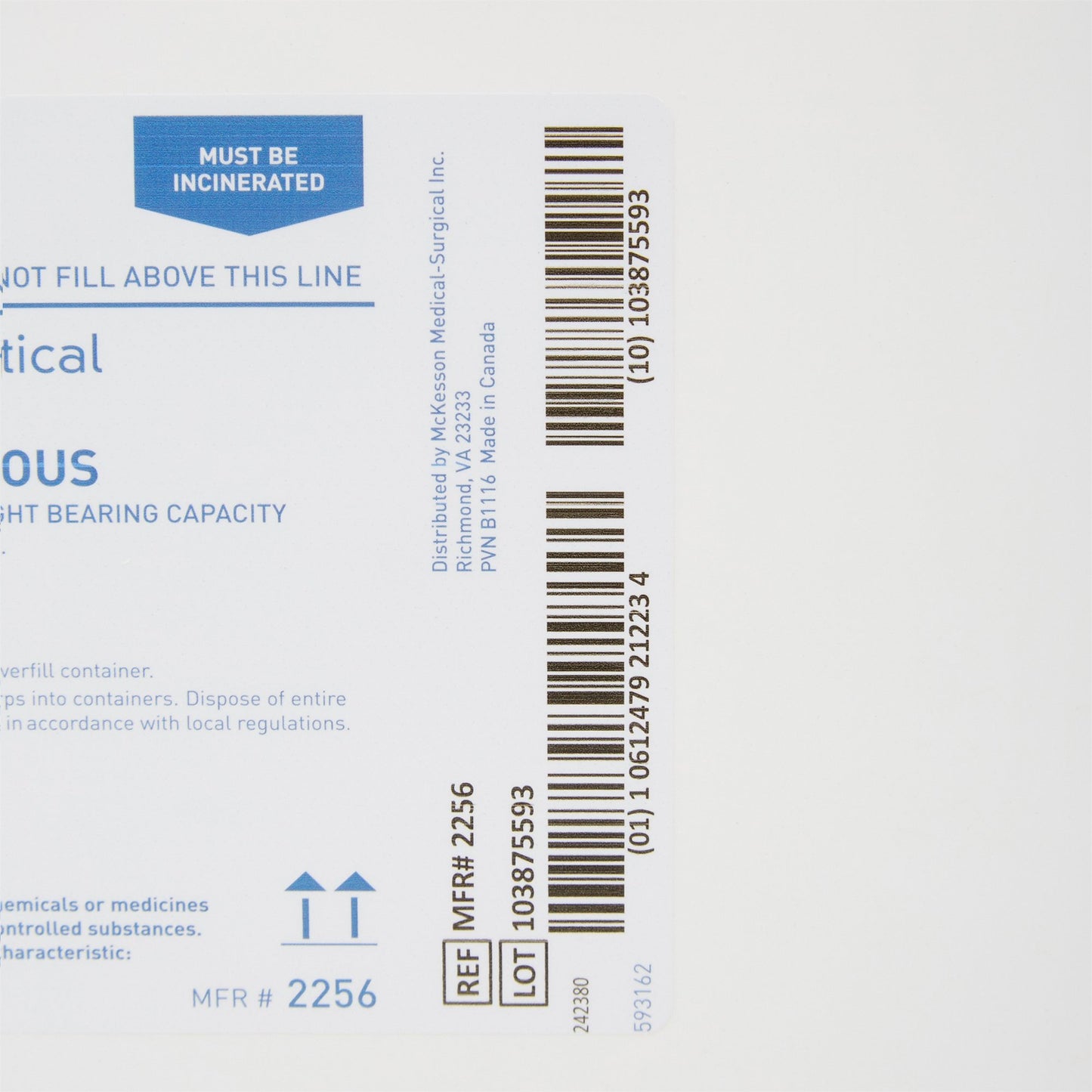 CONTAINER, SHARPS PHARMA WHT/BLU 8GL