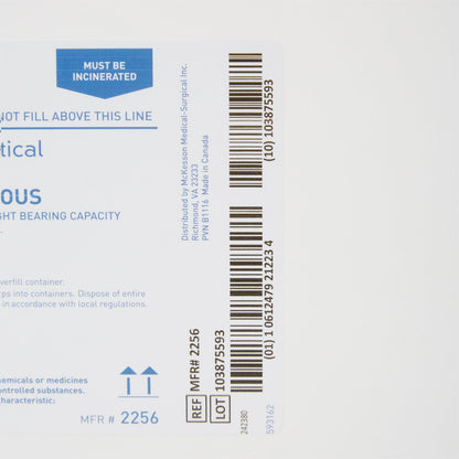 CONTAINER, SHARPS PHARMA WHT/BLU 8GL