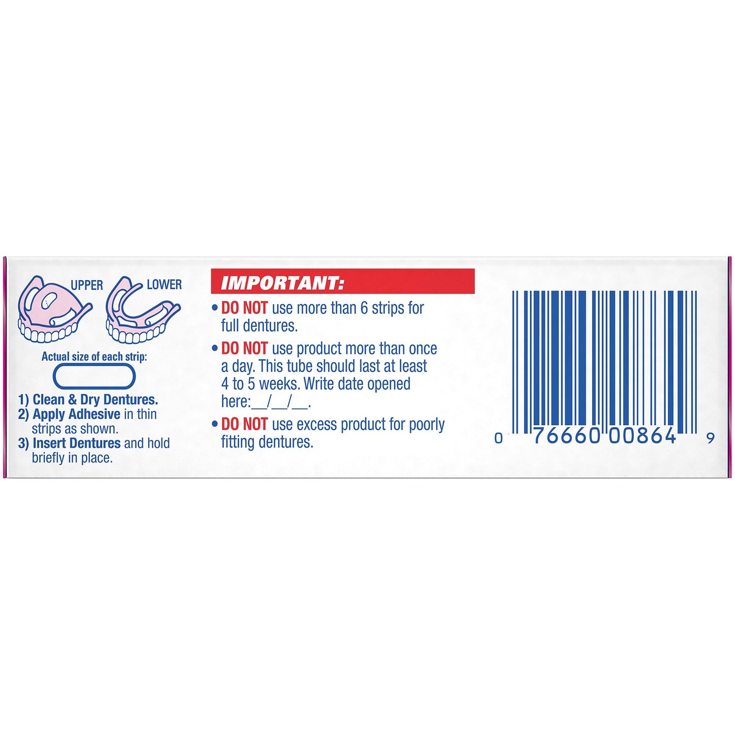 ADHESIVE, DENTURE FIXODENT ORICLEAN 1.4OZ