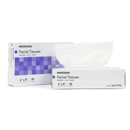 TISSUE, FACIAL MINI BOX 2PLY WHT 6.0"X8.0"