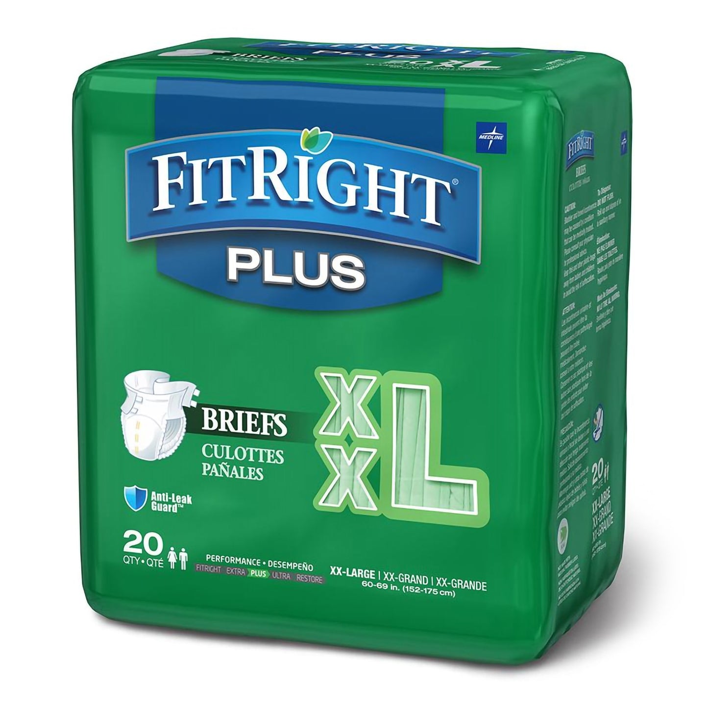 BRIEF, CLOTH LIKE FITPLUS XXLG60-69"