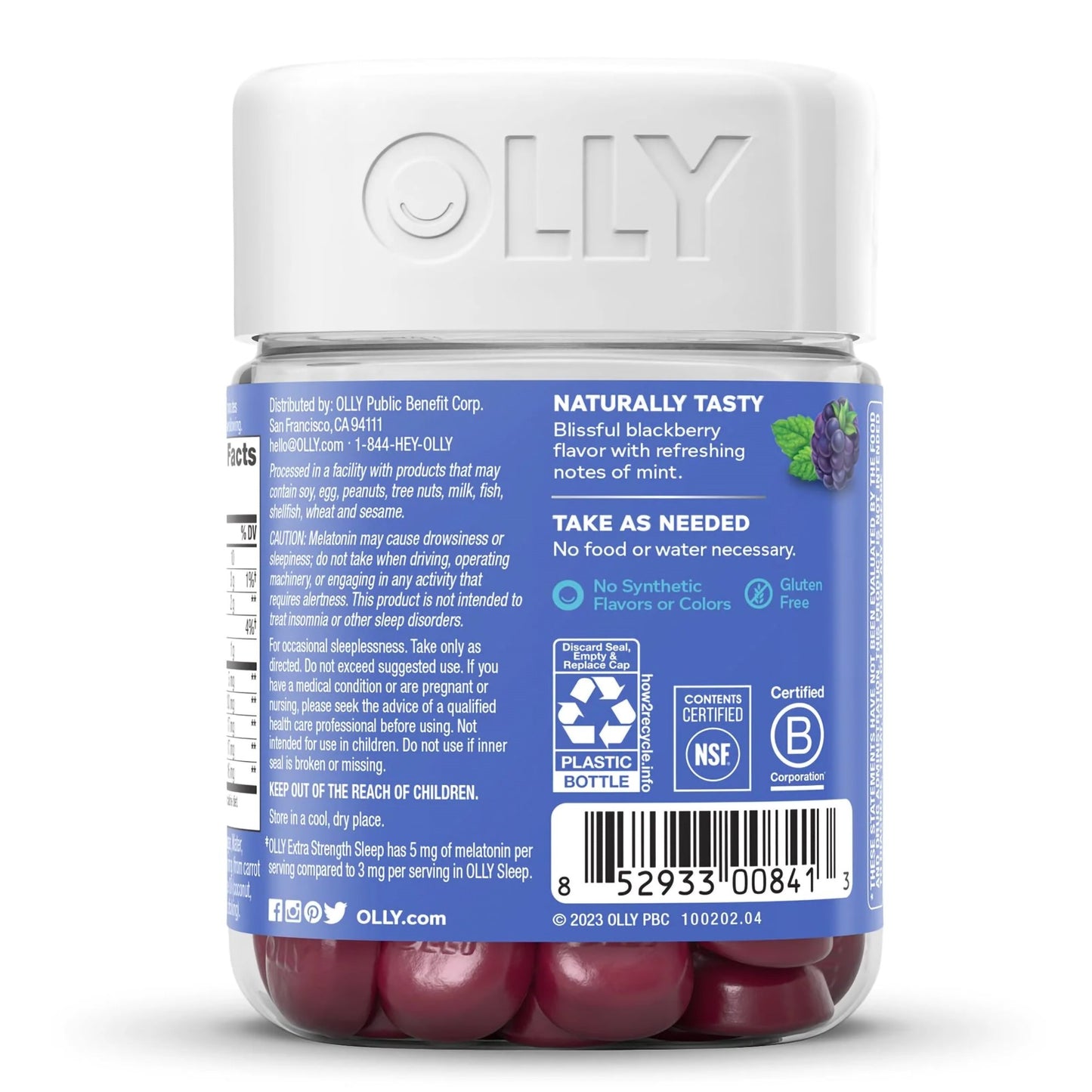 OLLY, GUMMY SLEEP ZEN XS BLK BERRY