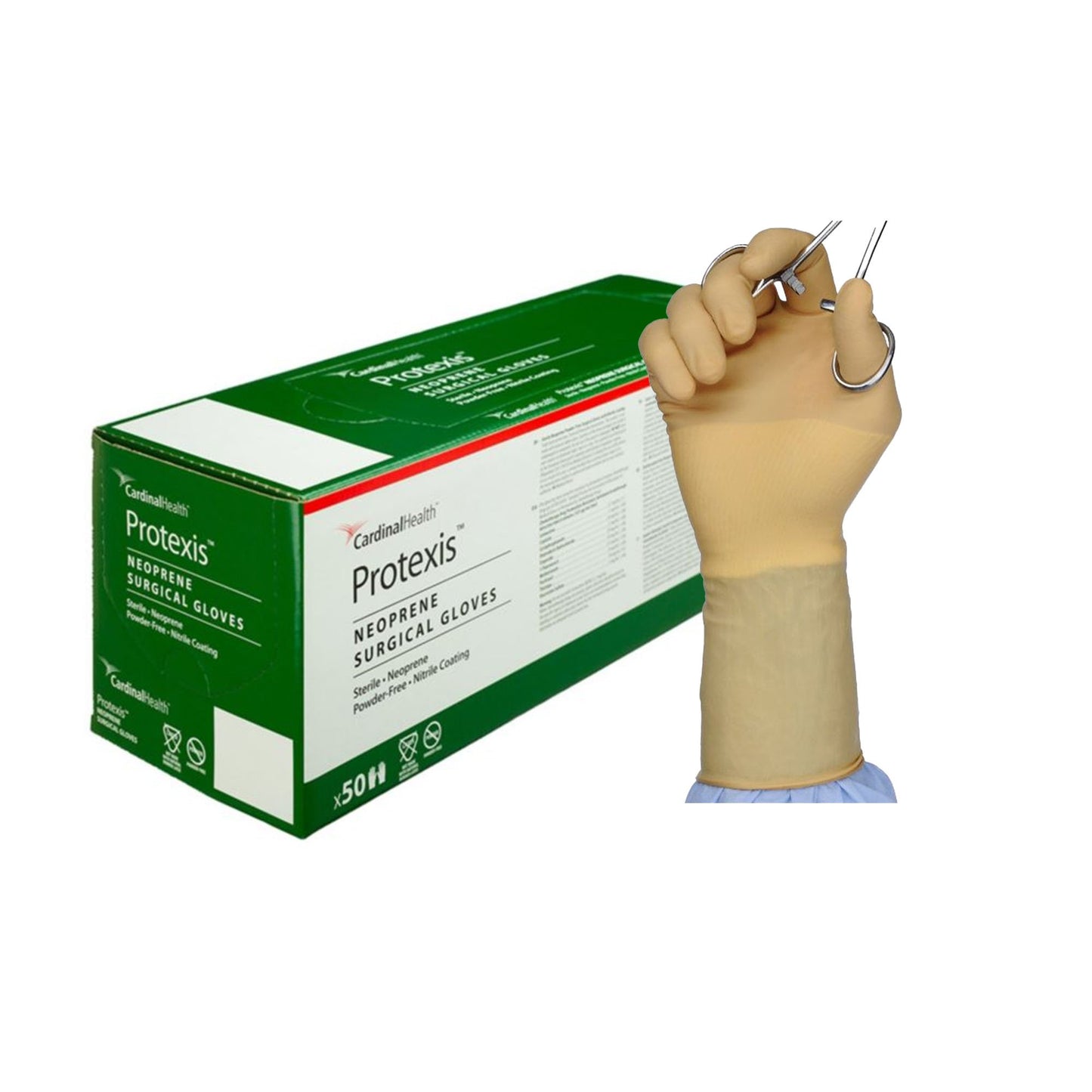 GLOVE, SURG NPRN 6.5 STR2 SMTHCHEMO