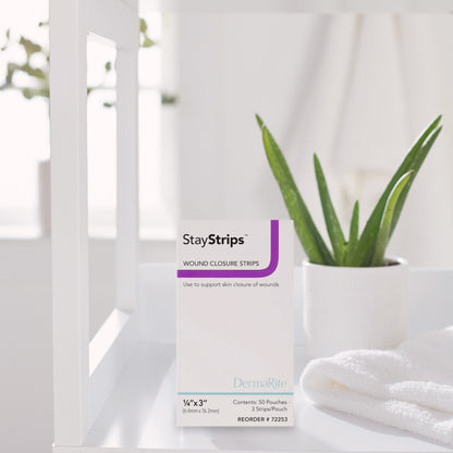 STRIPS, WOUND CLOSURE STAY STRIPS .25"X3"