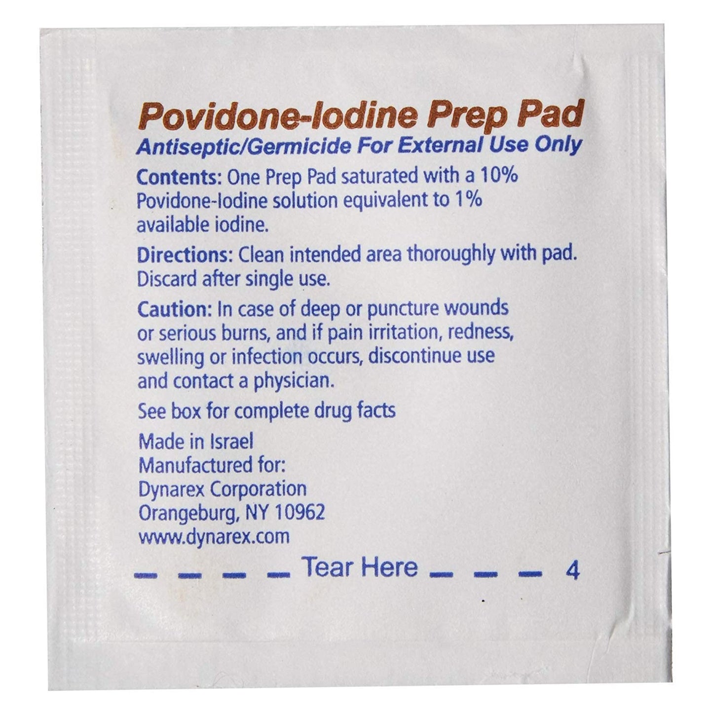 PREP PAD, POVIDONE MED