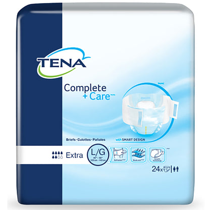 BRIEF, TENA COMPLETE+CARE WETNESS INDICATOR LG