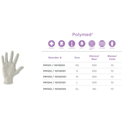 GLOVE, EXAM LTX MED N/S