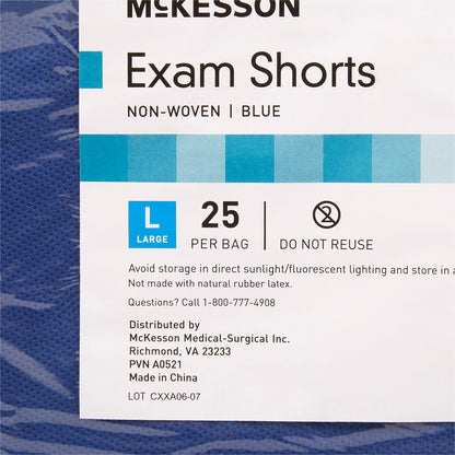 SHORTS, EXAM ORTHO BLU LG 32"-40"