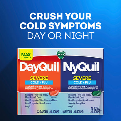 DAYQUIL/NYQUIL, LIQ CAP VICKSSEVERE COLD & FLU