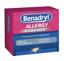 BENADRYL, CAP SGEL 25MG DYE-FREE