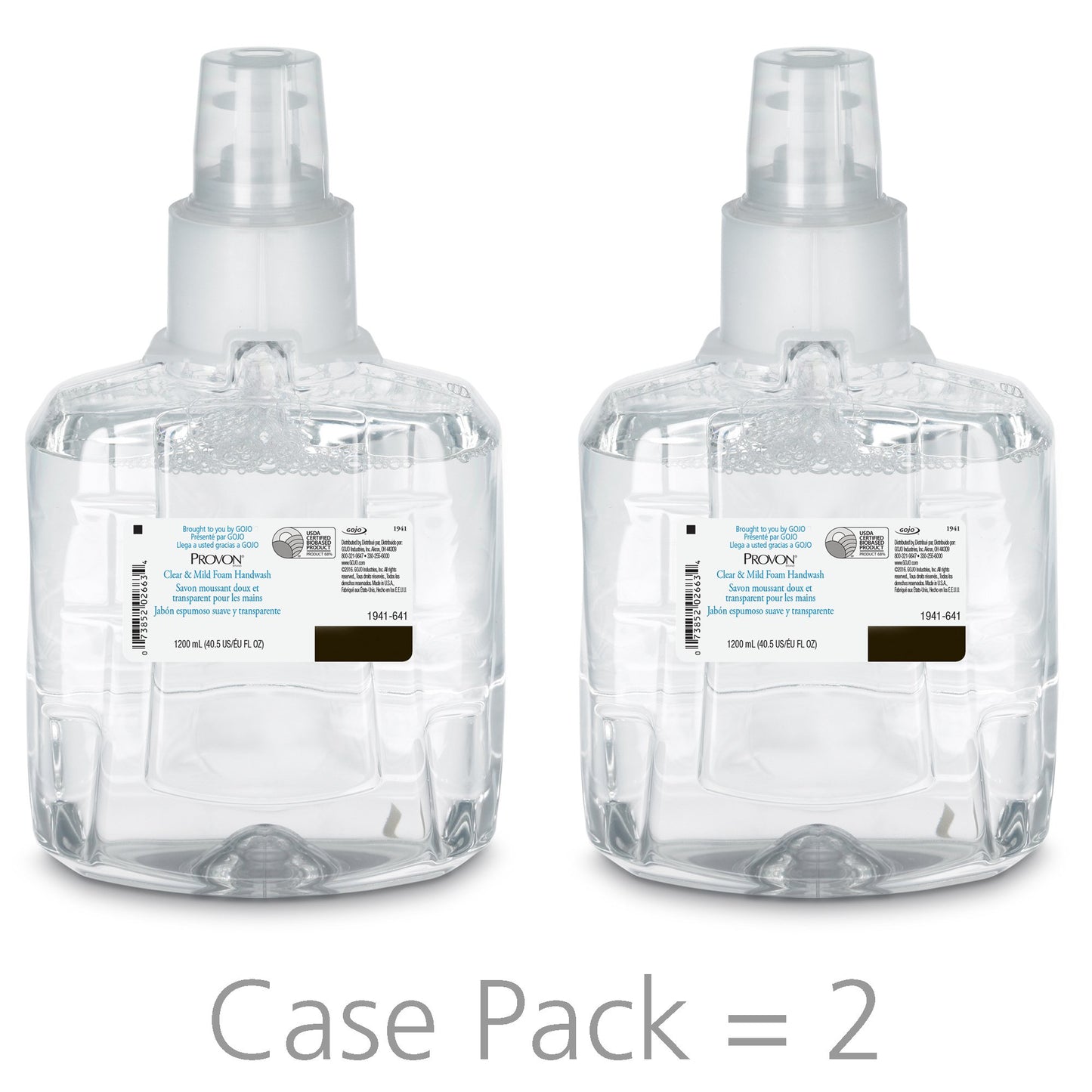 HANDWASH, FOAM PROVON CLR & MILD 1200ML