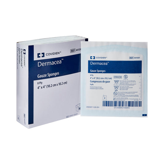 SPONGE, GAUZE DERMACEA 8PLY STR 4"X4"