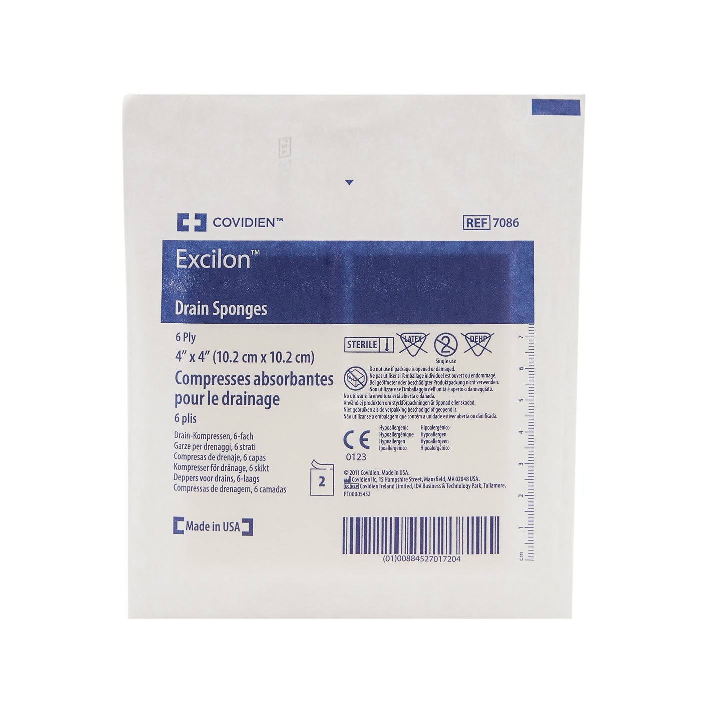 SPONGE, EXCILON SPLIT DRN STR4"X4"