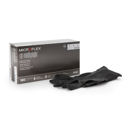 GLOVE, EXAM NTRL MED N/S BLK
