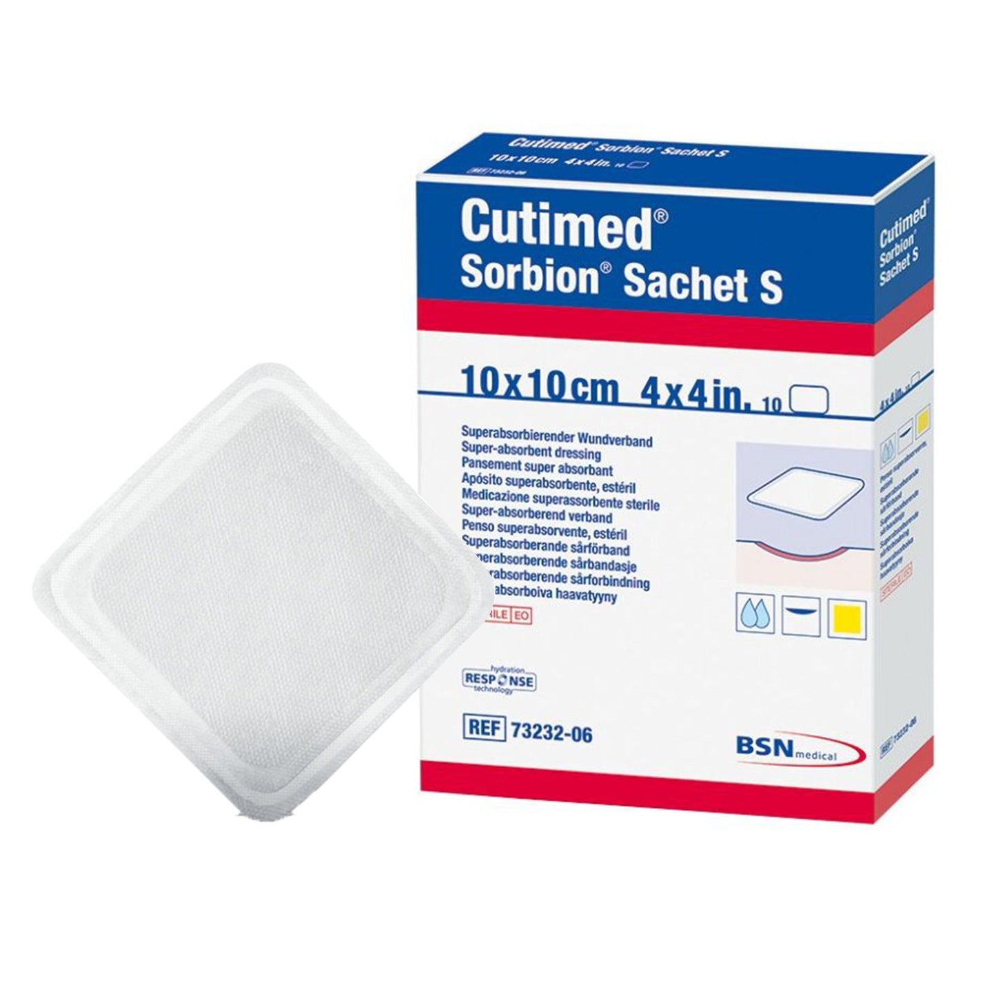 DRESSING, SORBION SACHET 4"X4"