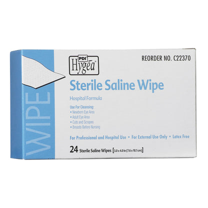 WIPE, ISOTONIC SALINE STR 6"X4"