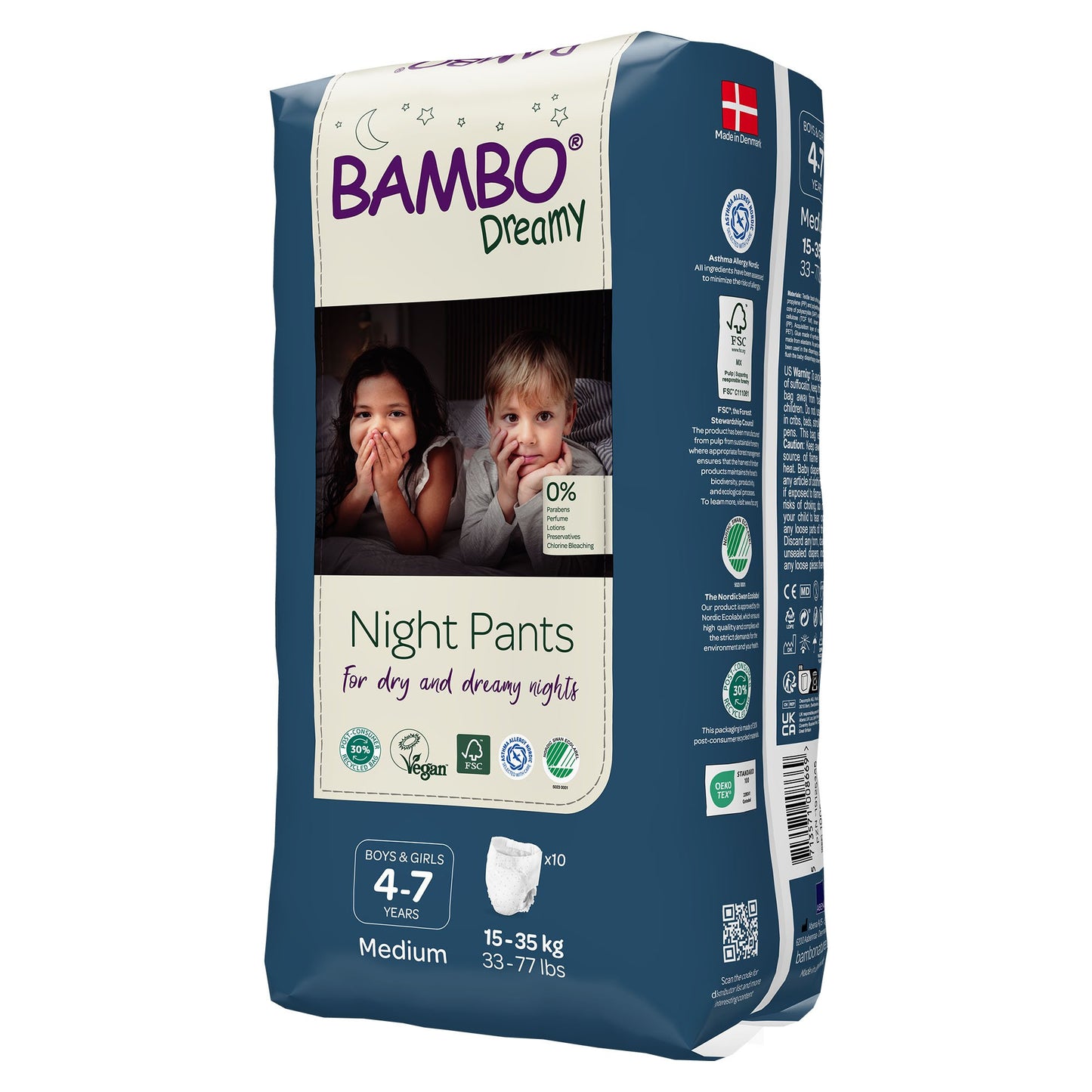 PANTS, TRAINING BAMBO NATURE DREAMY 4-7YRS