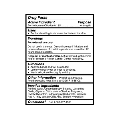 SOAP, MCKESSON FM ANTIB BENZETHONIUM CHLORIDE 1000ML