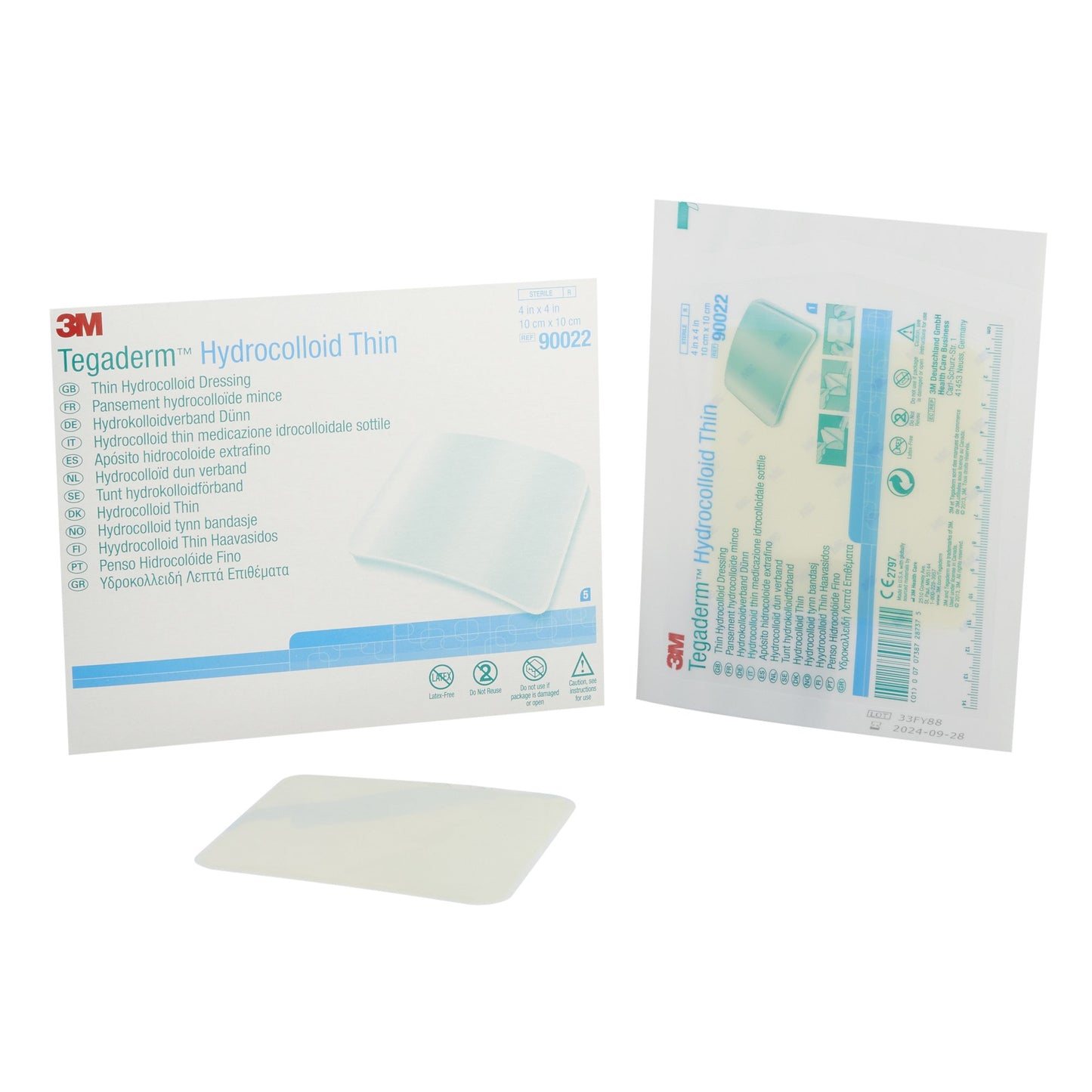 DRESSING, TEGADERM HYDROCOL THIN 4"X4"