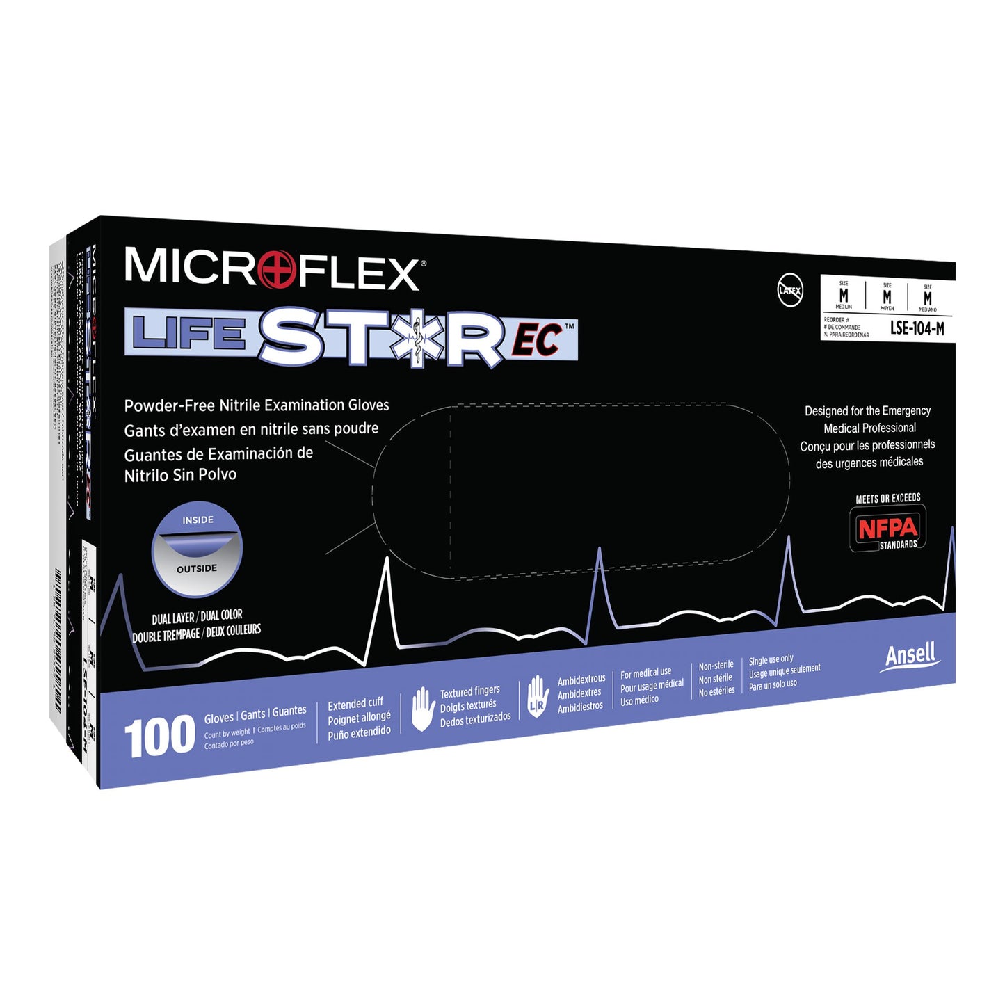 GLOVE, EXAM NTRL MED N/S EXTCF