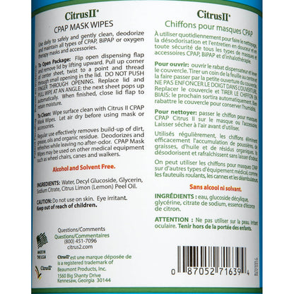 WIPE, CPAP CITRS II 7.5OZ