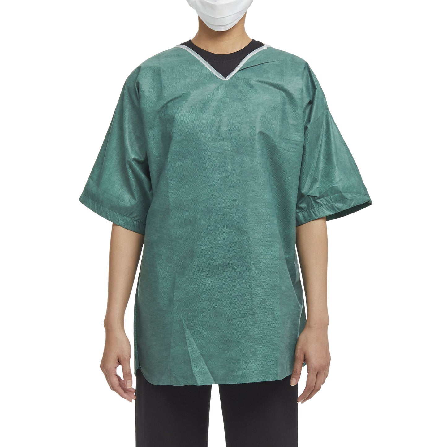SHIRT SCRUB GRN MED 30/CSNONWOVEN 38-40"