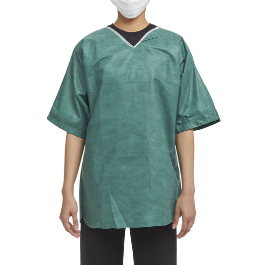 SHIRT SCRUB GRN MED 30/CSNONWOVEN 38-40"