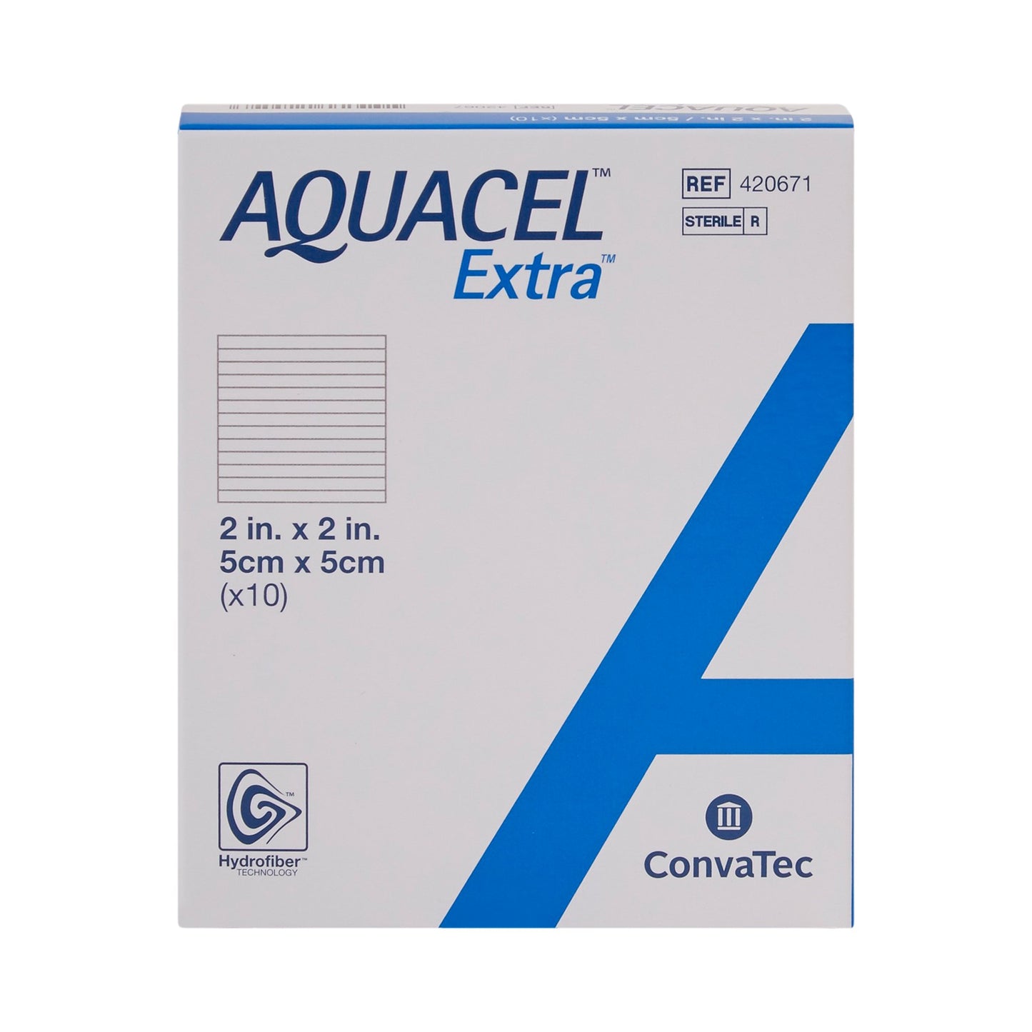 DRESSING, WND AQUACEL X HYDFBRW/O BORDER 2X2"