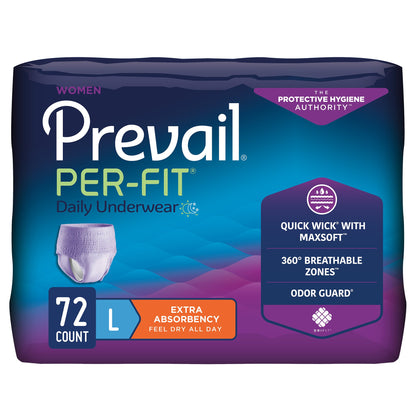 UNDERWEAR, PREVAIL PER-FIT WOEN 44"-58" LG
